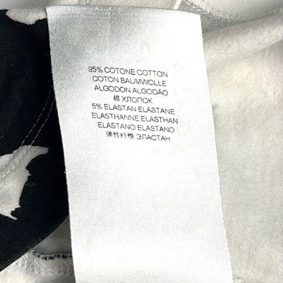 Moschino Kid Cotton White Black Cow Patterned T-shirt Top With Red Logo size 4 - Picture 9 of 11